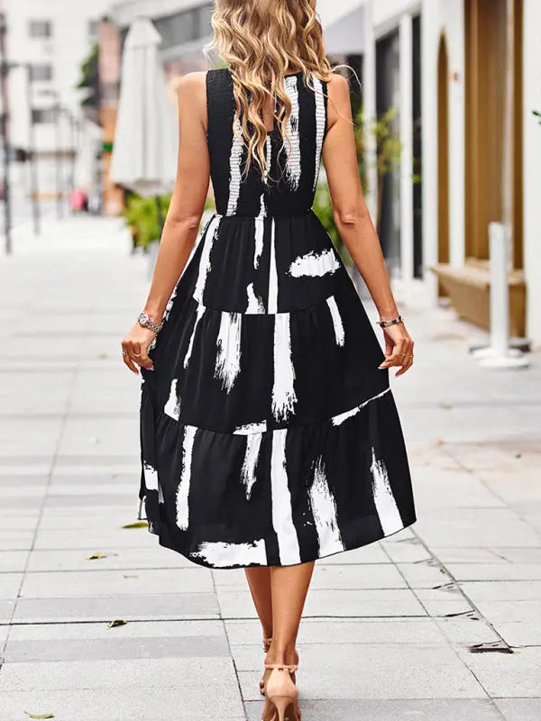 Blue Zone Planet |  Floral Print Sleeveless Midi Dress BLUE ZONE PLANET