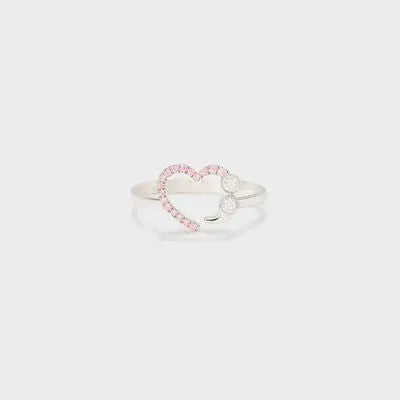 Blue Zone Planet |  Heart Shape 925 Sterling Silver Ring BLUE ZONE PLANET