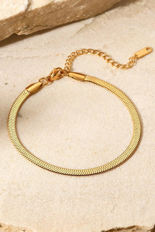 Blue Zone Planet |  Herringbone Chain Stainless Steel Bracelet BLUE ZONE PLANET