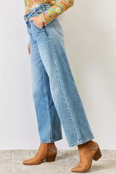 Blue Zone Planet |  Kancan High Waist Wide Leg Jeans BLUE ZONE PLANET