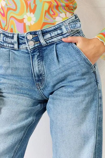 Blue Zone Planet |  Kancan High Waist Wide Leg Jeans BLUE ZONE PLANET