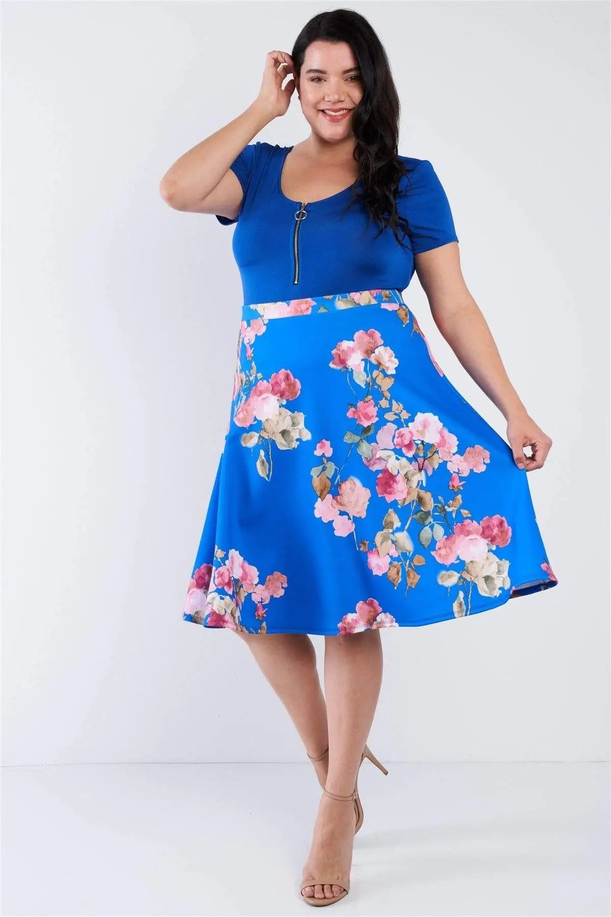 Blue Zone Planet |  Plus Size Bodysuit Blue Zone Planet