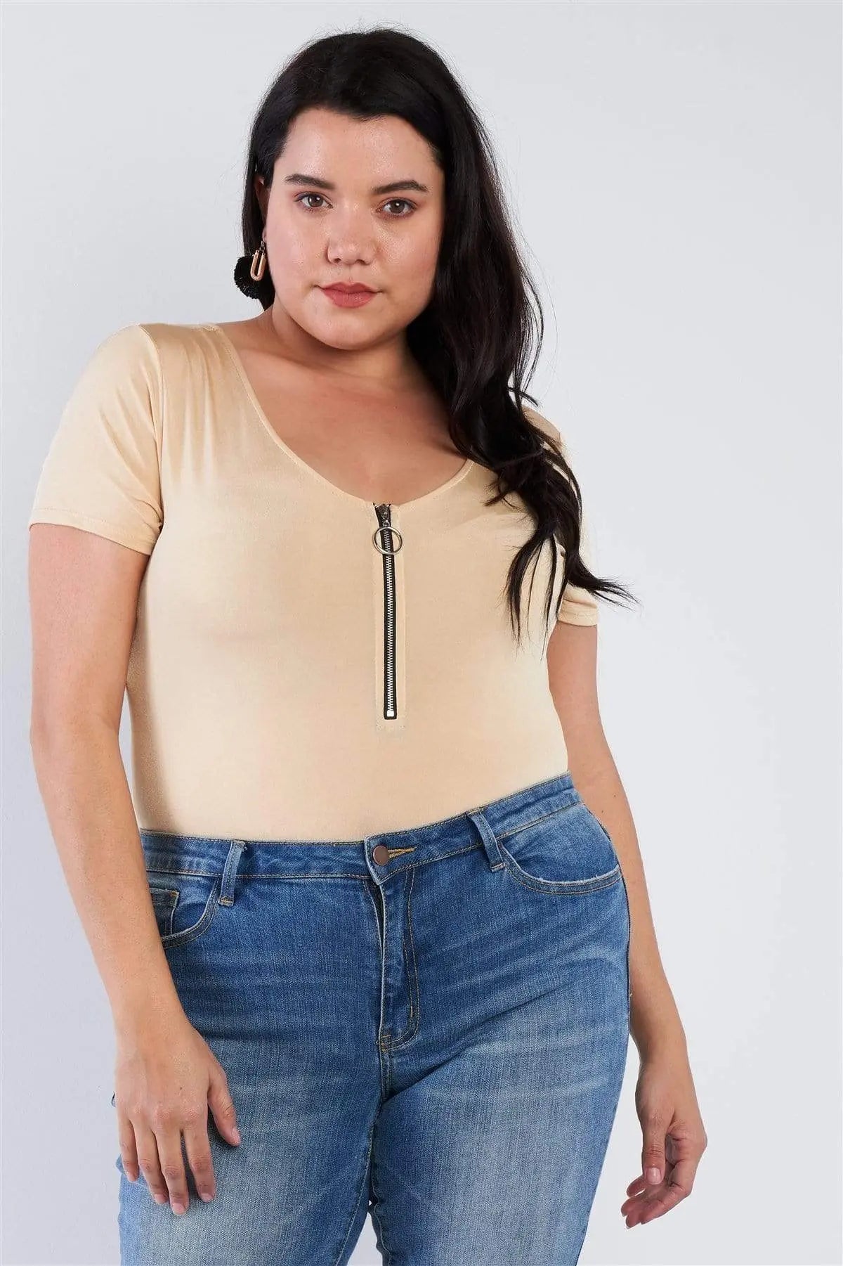 Blue Zone Planet |  Plus Size Bodysuit Blue Zone Planet