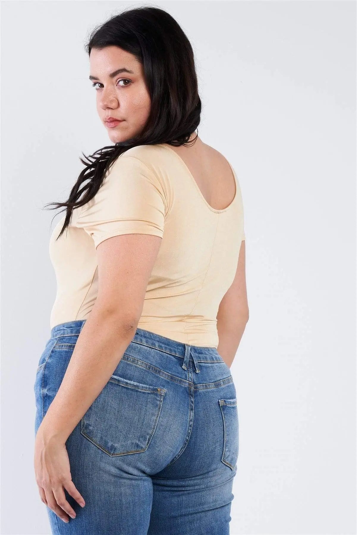 Blue Zone Planet |  Plus Size Bodysuit Blue Zone Planet