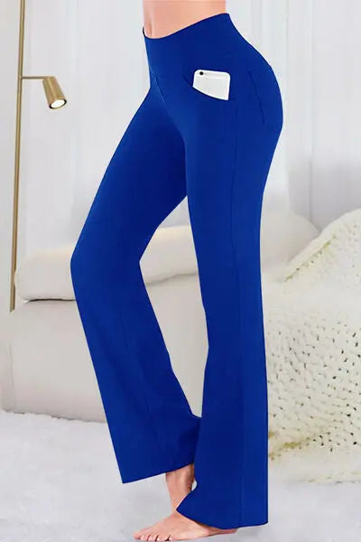 Blue Zone Planet |  Pocketed High Waist Active Pants BLUE ZONE PLANET