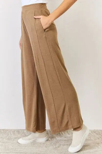 Blue Zone Planet |  RISEN Ultra Soft Wide Leg Pants BLUE ZONE PLANET
