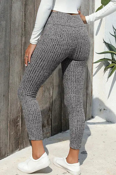 Blue Zone Planet |  Ribbed High Waist Leggings BLUE ZONE PLANET