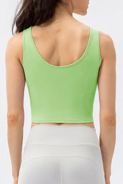 Blue Zone Planet |  Round Neck Wide Strap Active Tank BLUE ZONE PLANET
