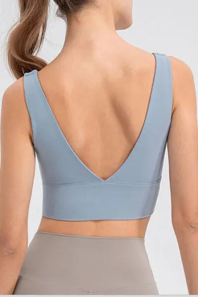 Blue Zone Planet |  Scoop Neck Wide Strap Active Tank BLUE ZONE PLANET