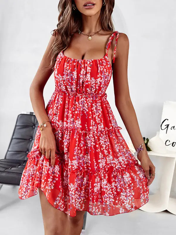 Blue Zone Planet |  Sling Summer Floral Dress BLUE ZONE PLANET