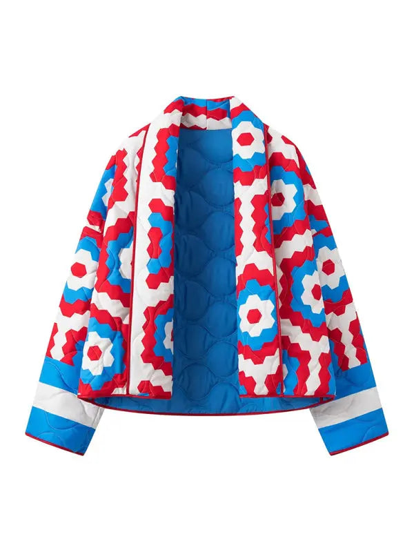 Blue Zone Planet | Street Printed Kimono Cotton Jacket BLUE ZONE PLANET