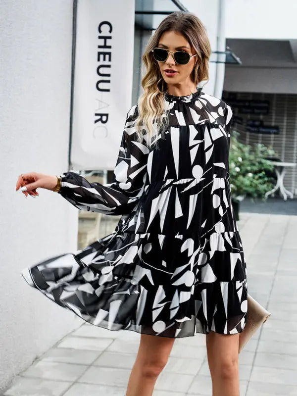 Blue Zone Planet |  elegant long-sleeved skirt BLUE ZONE PLANET