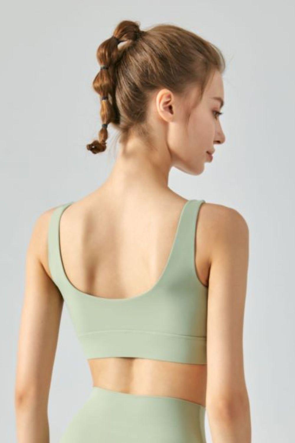 Breathable Zip-Up Sports Bra BLUE ZONE PLANET
