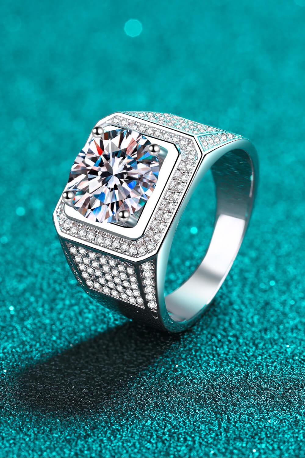 Bring It Home 925 Sterling Silver Moissanite Ring-RINGS-[Adult]-[Female]-2022 Online Blue Zone Planet