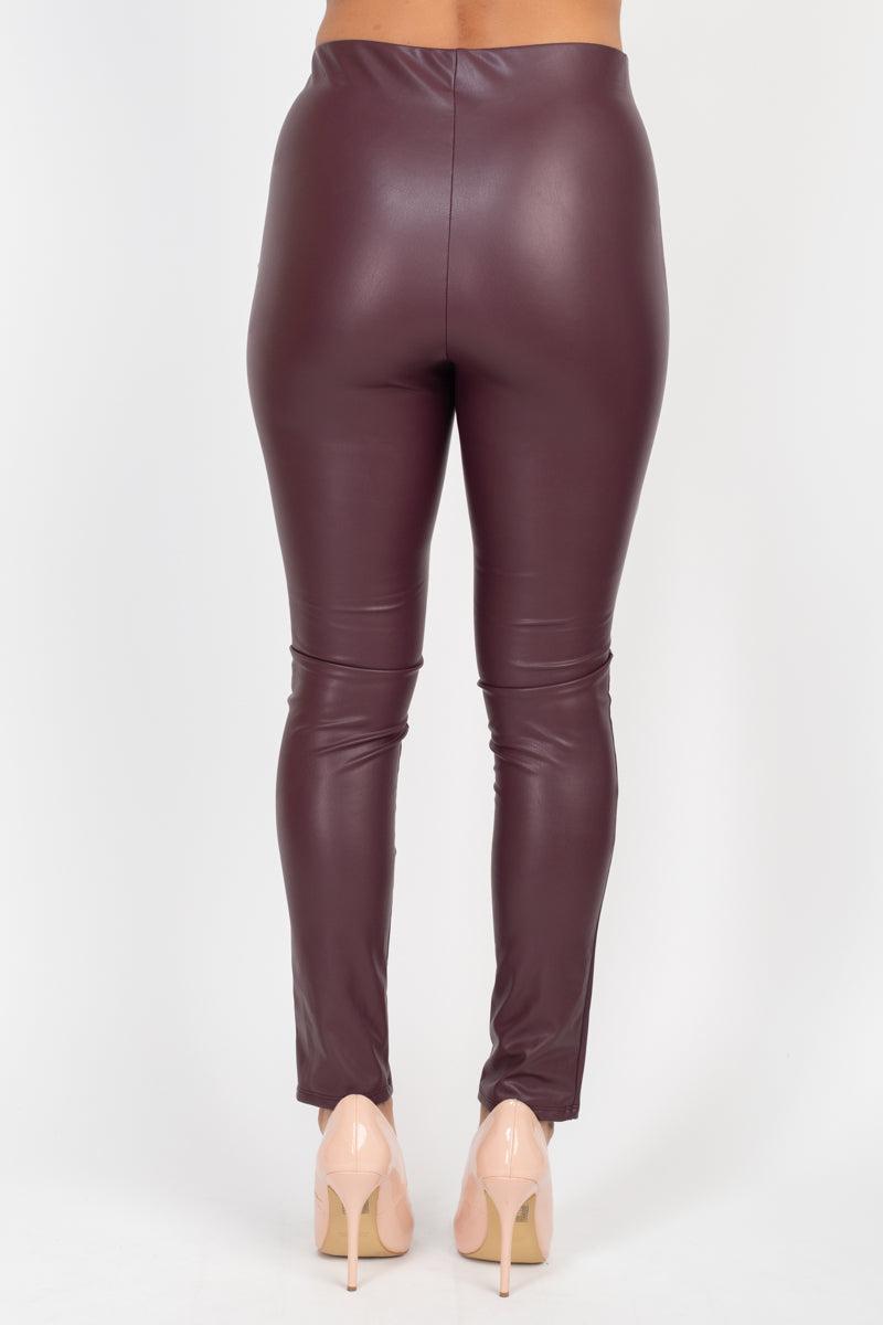 Button-detailed Skinny Pants-[Adult]-[Female]-Blue Zone Planet