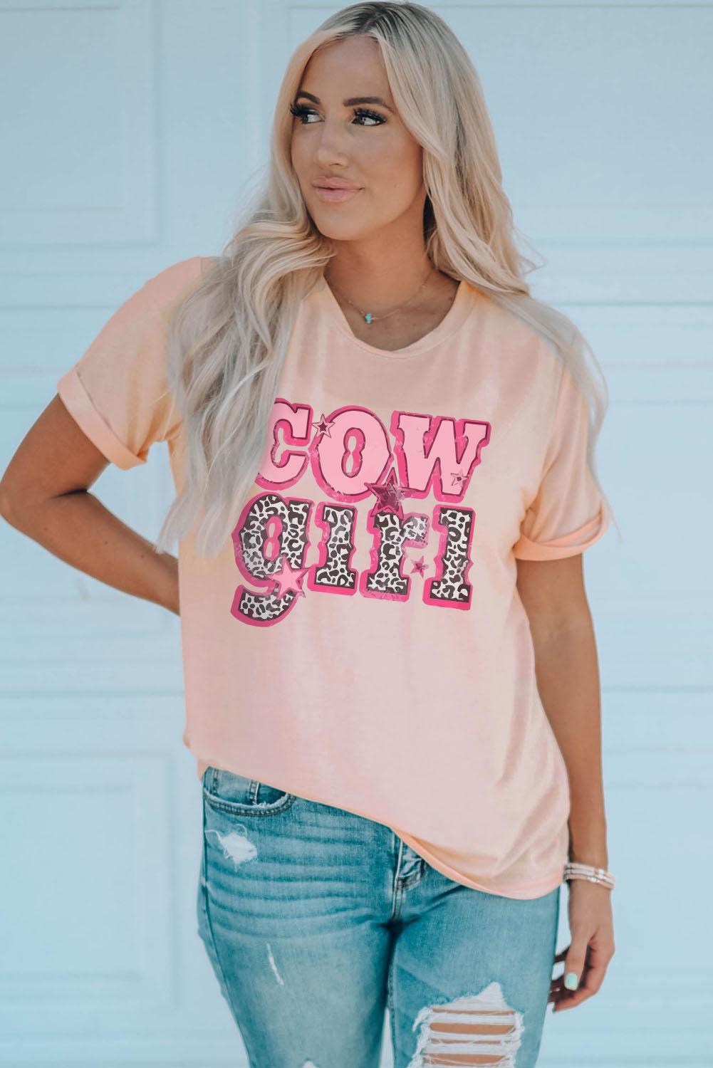 COWGIRL Graphic Cuffed Tee BLUE ZONE PLANET