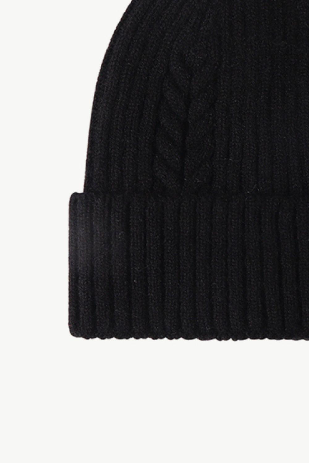 Cable-Knit Cuff Beanie BLUE ZONE PLANET
