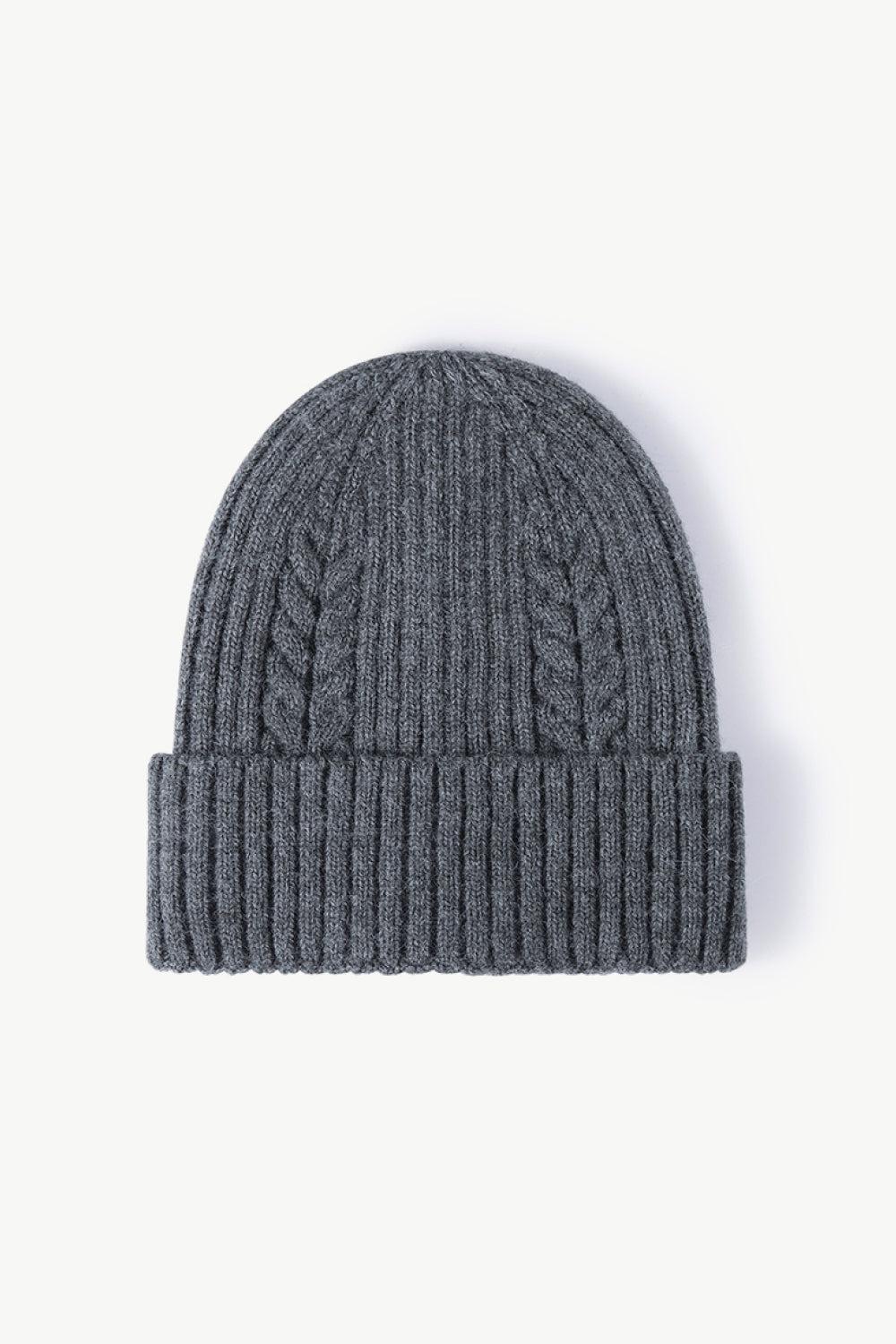 Cable-Knit Cuff Beanie BLUE ZONE PLANET