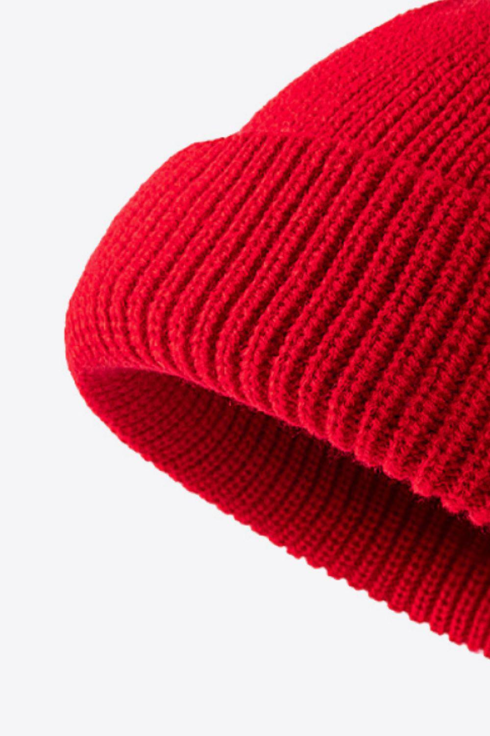 Calling For Winter Rib-Knit Beanie BLUE ZONE PLANET