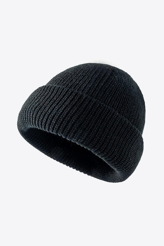 Calling For Winter Rib-Knit Beanie BLUE ZONE PLANET