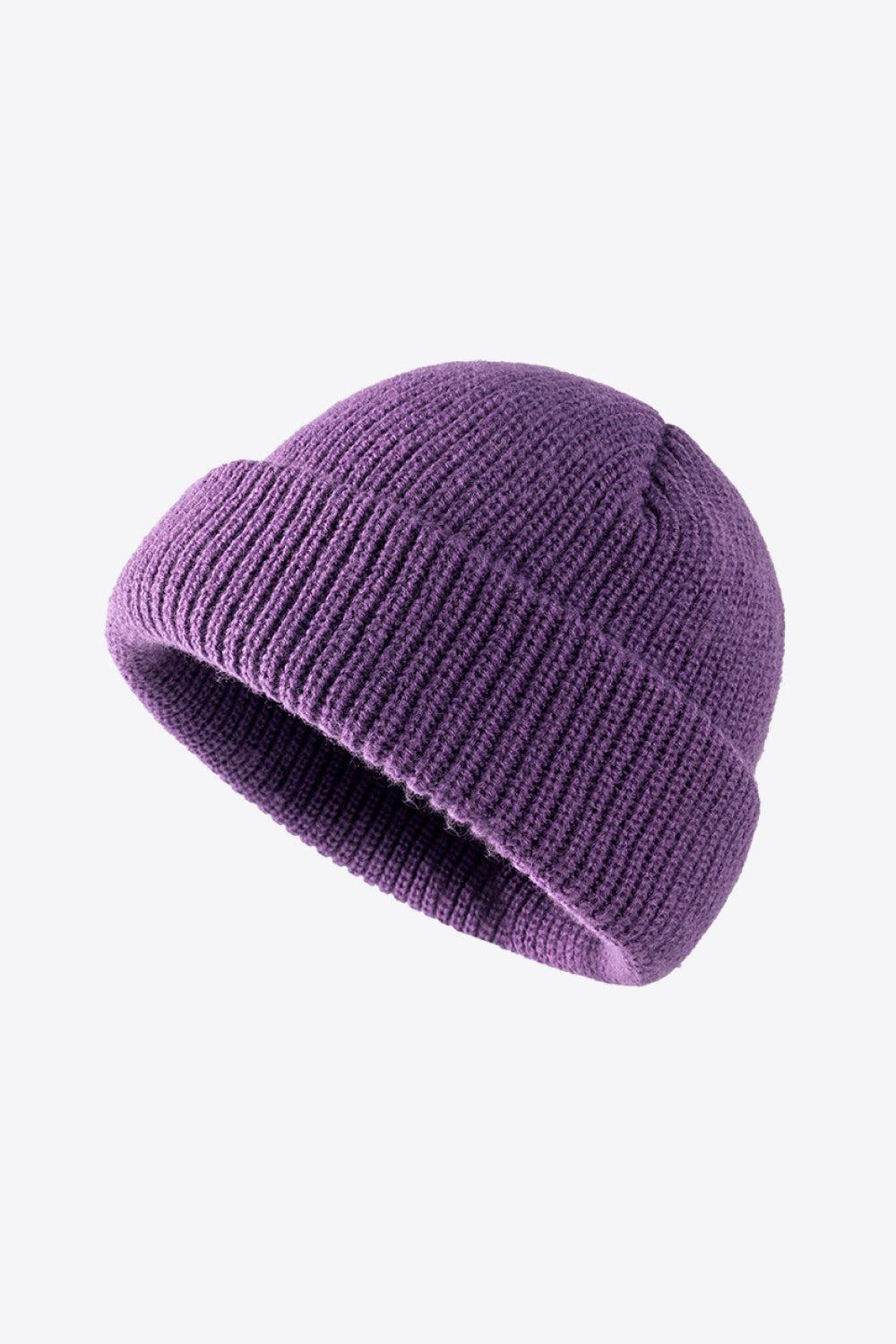 Calling For Winter Rib-Knit Beanie BLUE ZONE PLANET