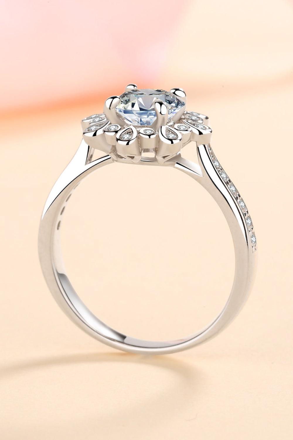 Can't Stop Your Shine 925 Sterling Silver Moissanite Ring BLUE ZONE PLANET