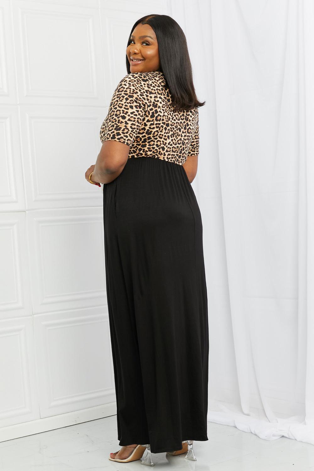 Celeste Essential Full Size Maxi Dress in Leopard-TOPS / DRESSES-[Adult]-[Female]-2022 Online Blue Zone Planet