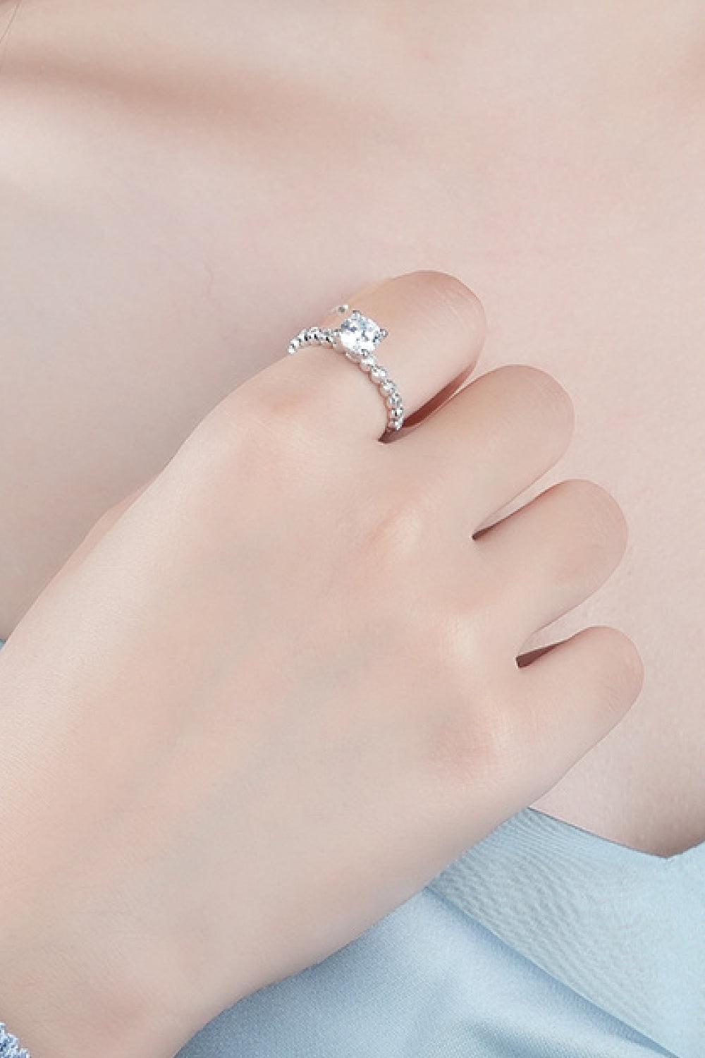 Classic 4-Prong Moissanite Ring BLUE ZONE PLANET
