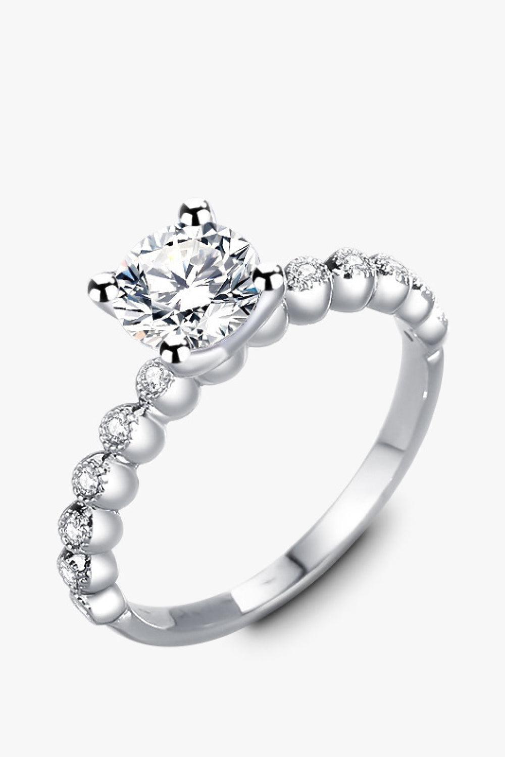 Classic 4-Prong Moissanite Ring BLUE ZONE PLANET