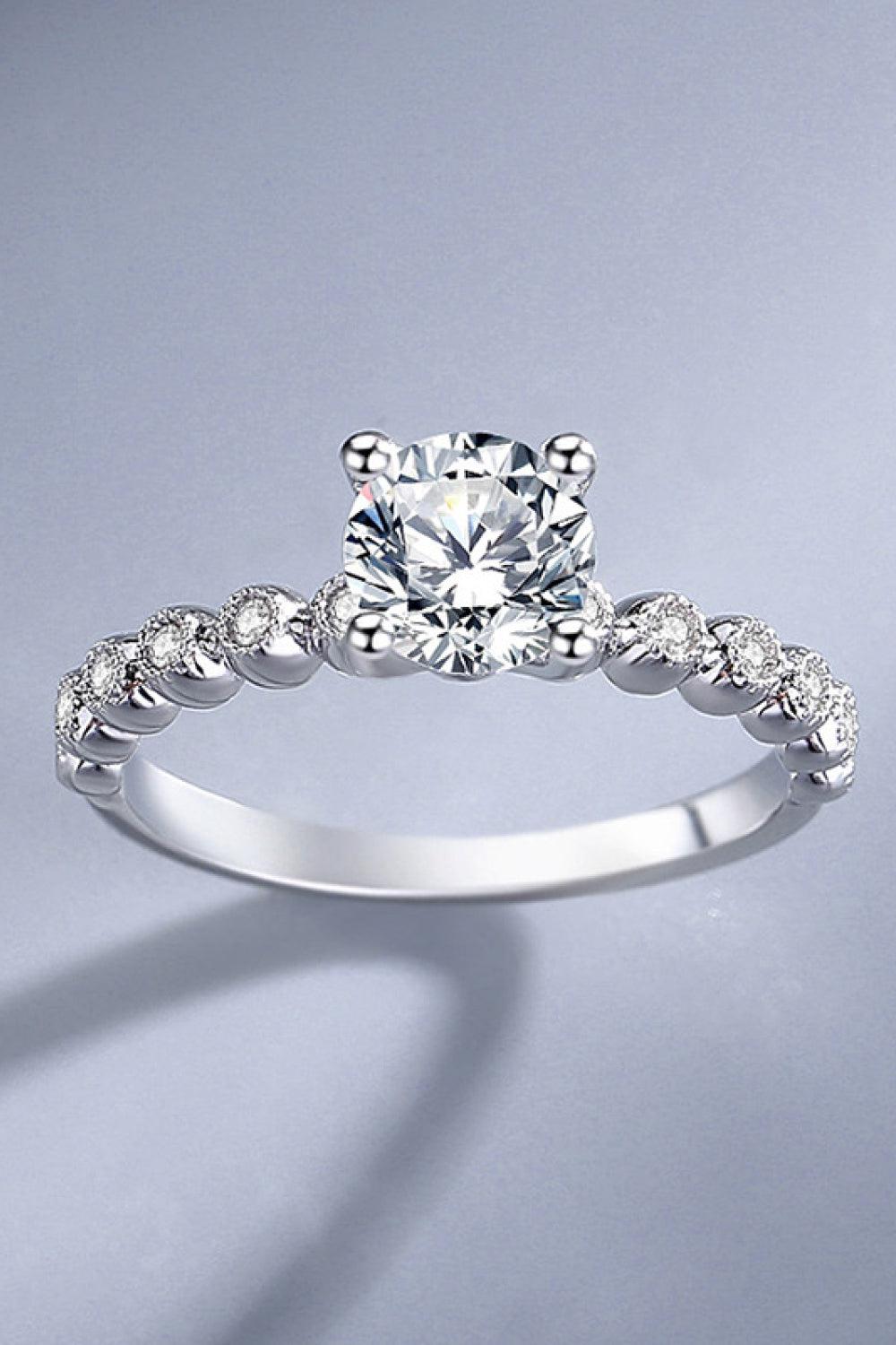 Classic 4-Prong Moissanite Ring BLUE ZONE PLANET