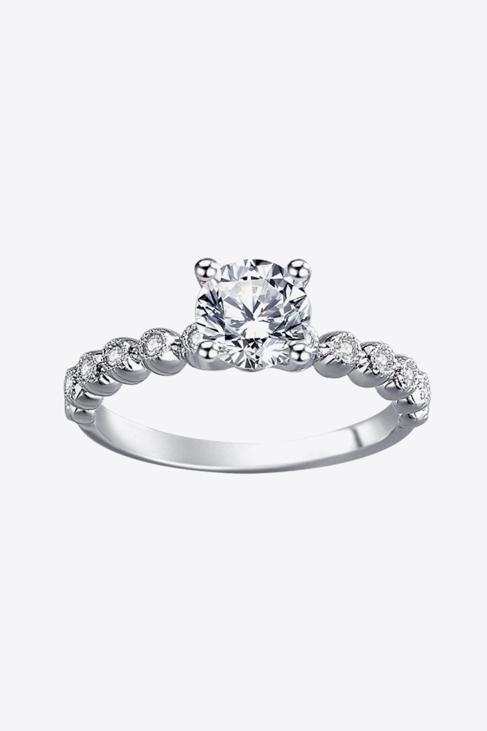 Classic 4-Prong Moissanite Ring BLUE ZONE PLANET