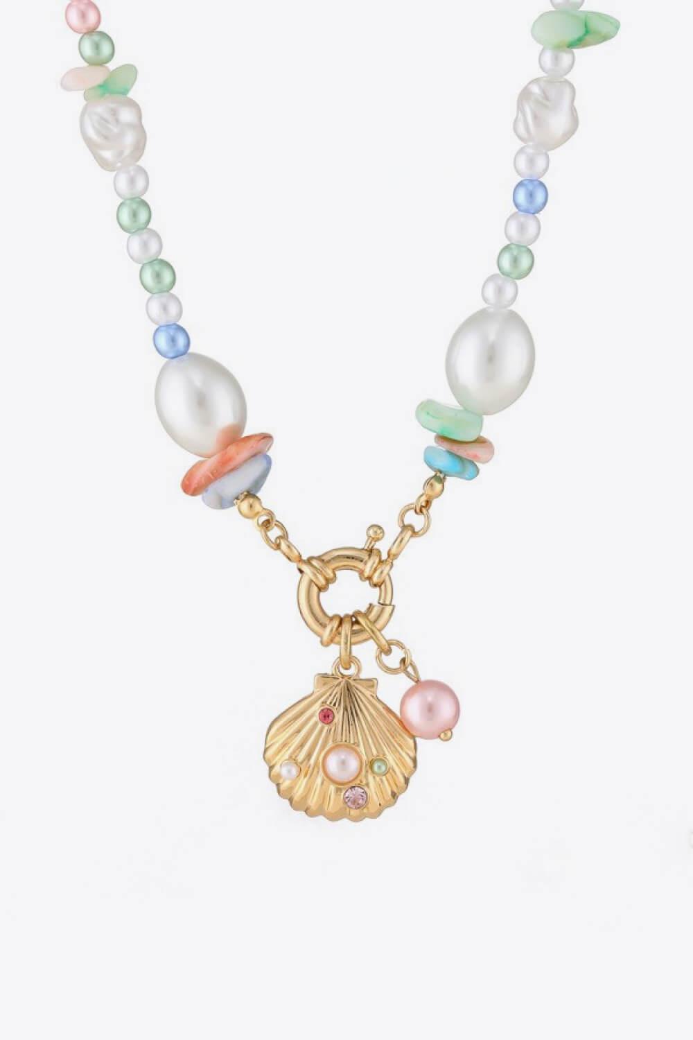 Colorful Synthetic Pearl Necklace BLUE ZONE PLANET