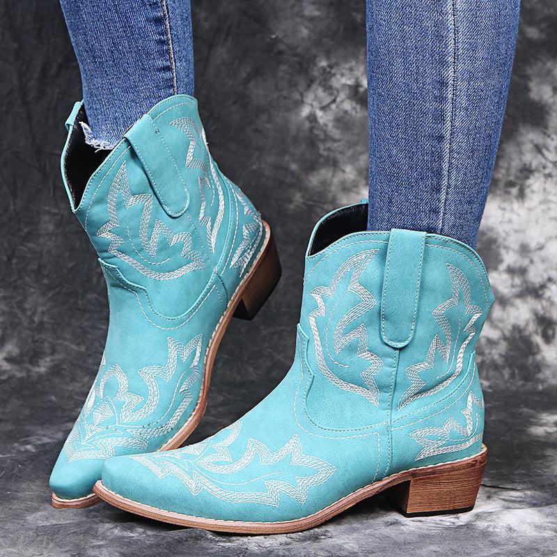 Wedge hotsell cowboy boots