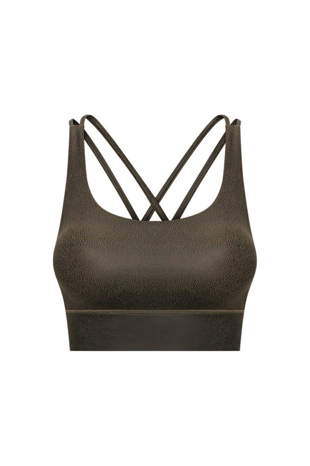 Crisscross Strapy Back Underwear-ACTIVE TOPS (TRENDSI NEED SIZE CHART)-[Adult]-[Female]-Brown-4-Blue Zone Planet