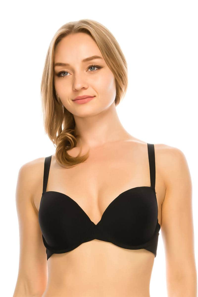 Double Push Up with Underwire in Black-BRAS-[Adult]-[Female]-32B-Black-Blue Zone Planet
