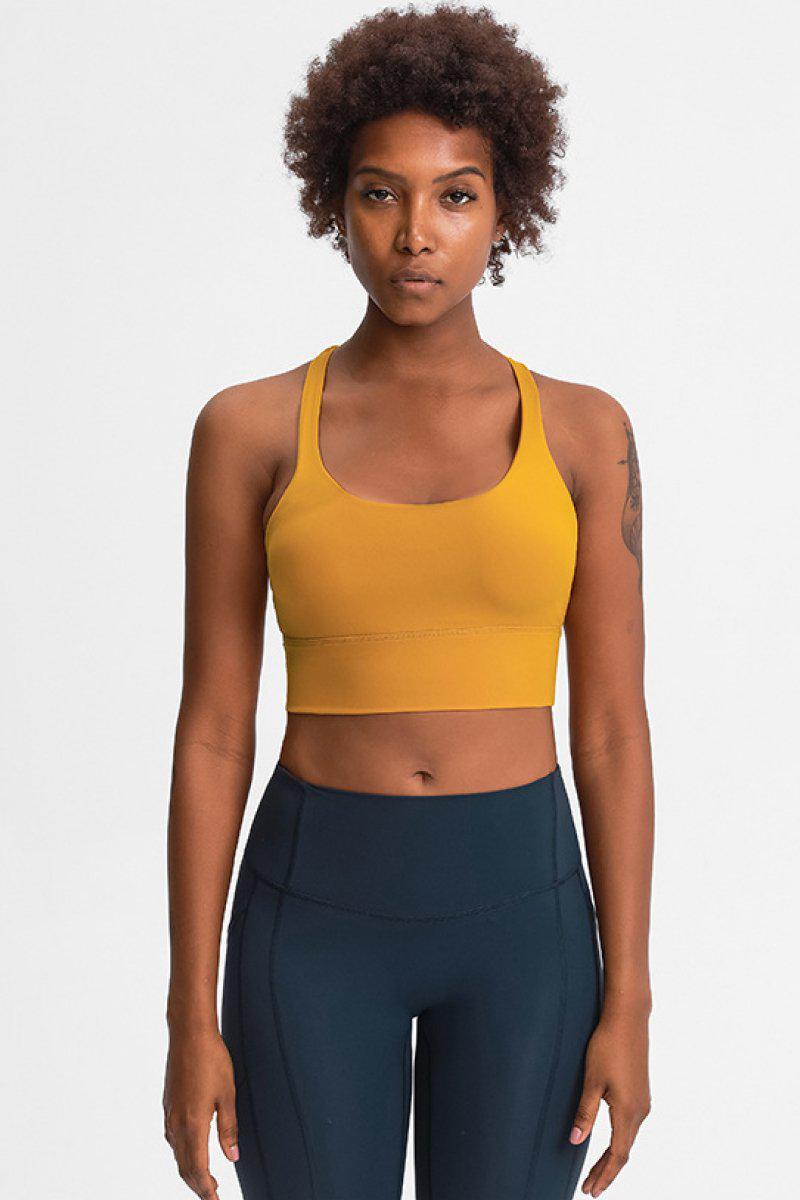 Double-Strap Cross-Back Sports Bra BLUE ZONE PLANET