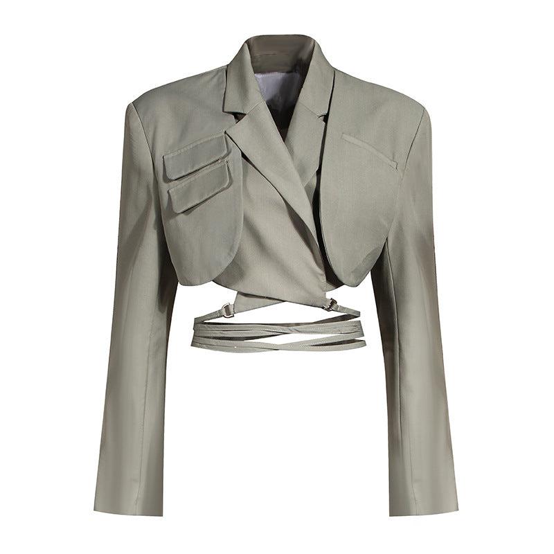 Dream Architect Two-Piece Suit Jacket-TOPS / DRESSES-[Adult]-[Female]-Green Top-S-2022 Online Blue Zone Planet