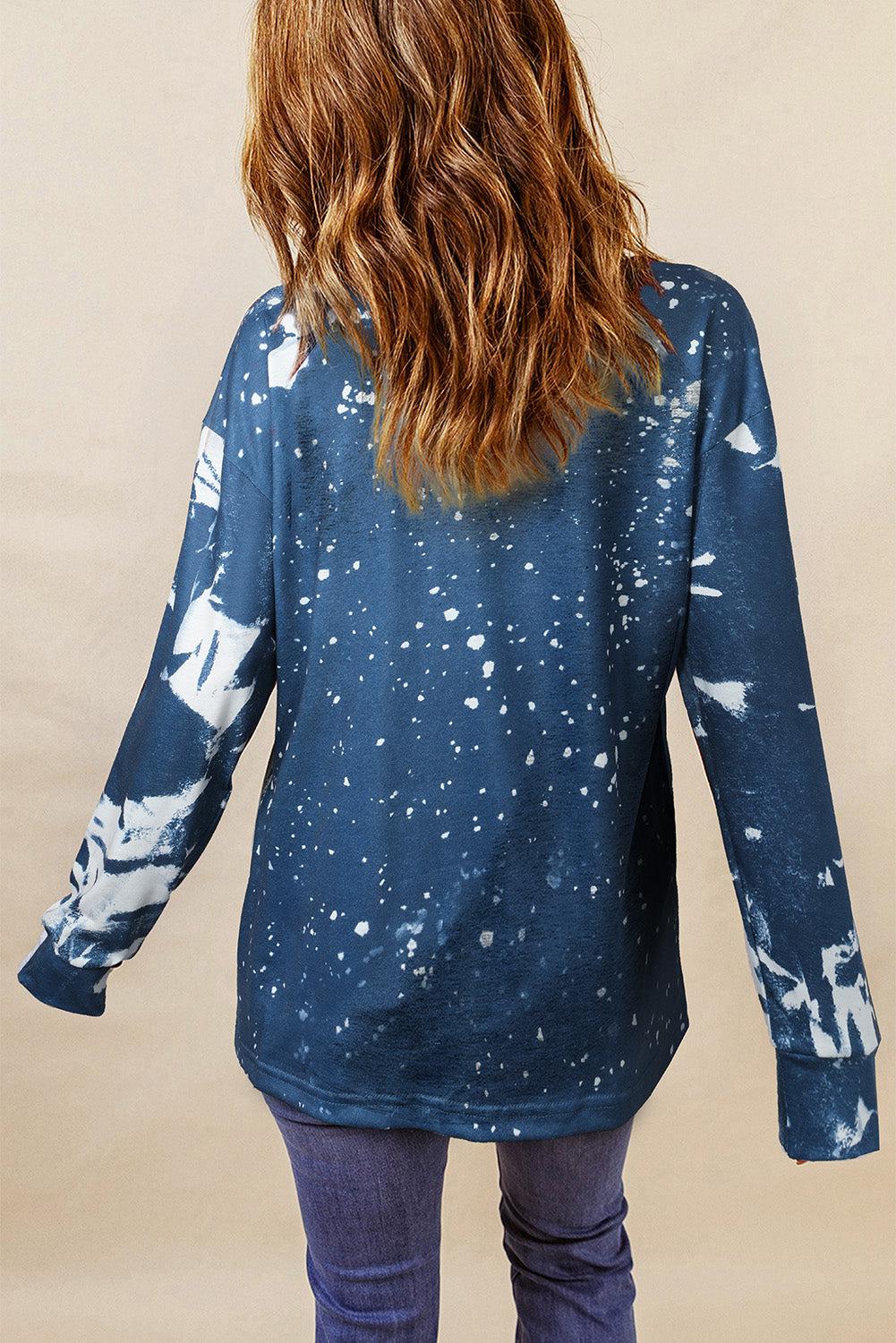 Easter Bunny Graphic Long-Sleeve Top BLUE ZONE PLANET