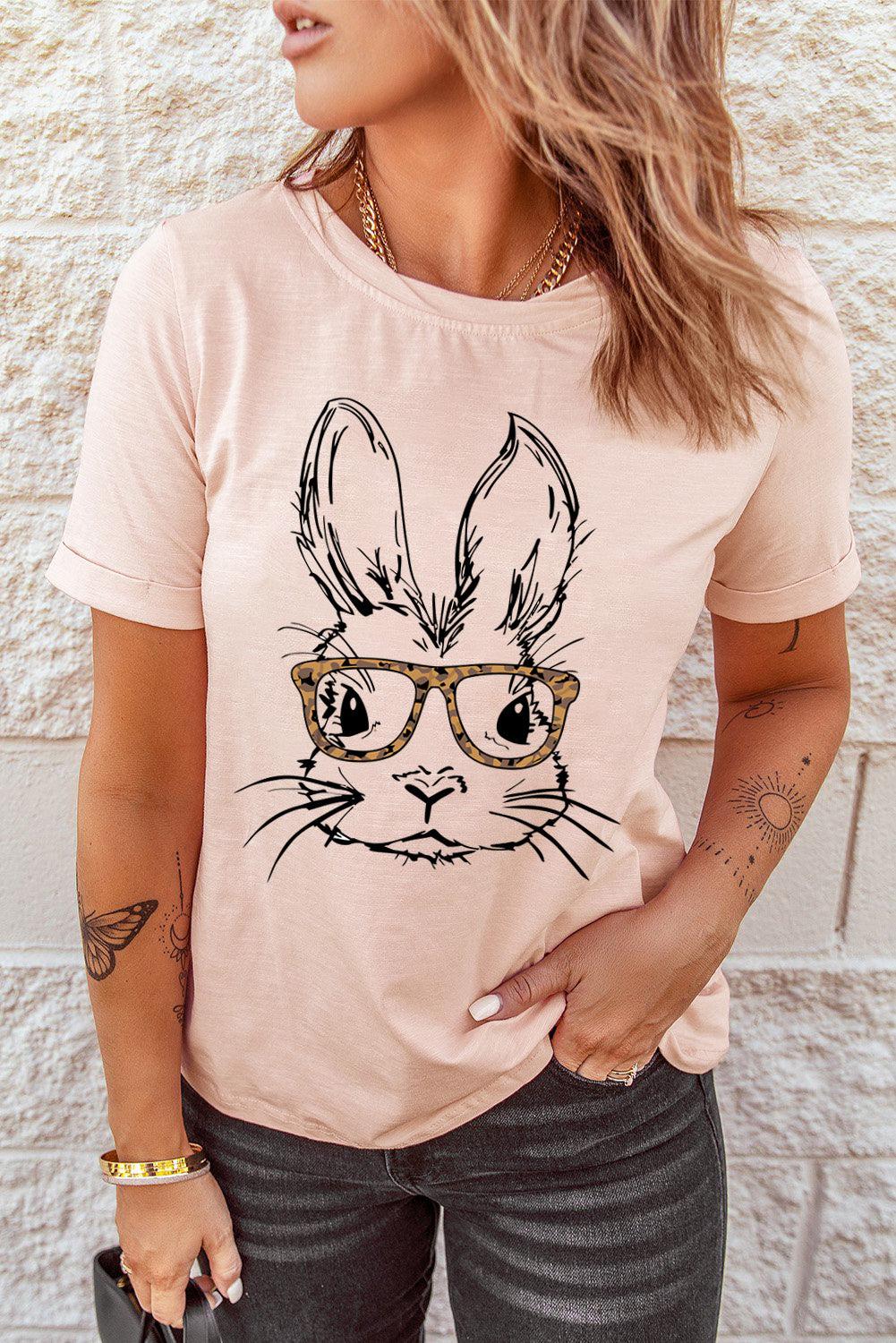 Easter Bunny Graphic Short Sleeve Tee BLUE ZONE PLANET