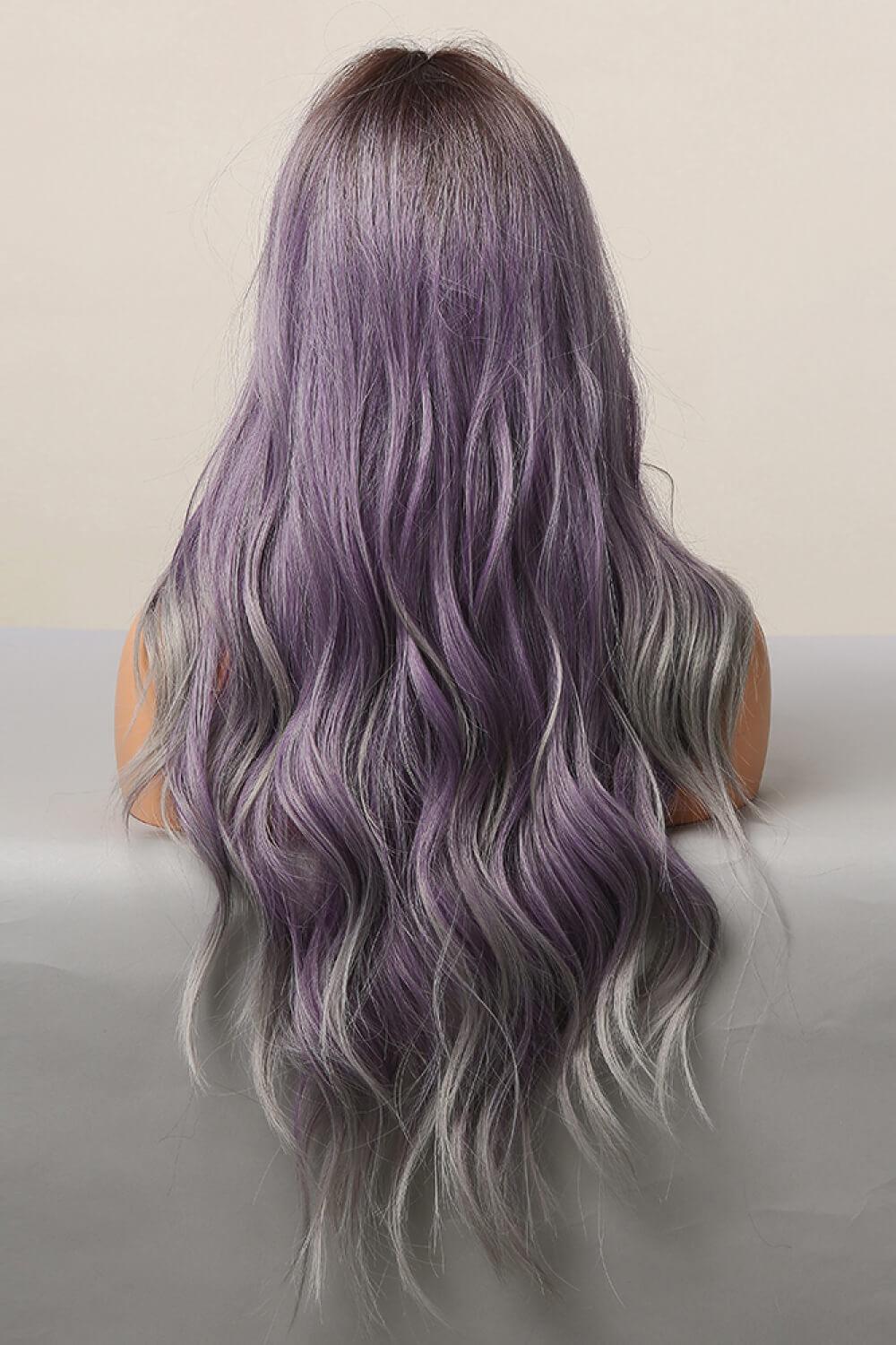 Elegant Wave Full Machine Synthetic Wigs in Purple 26'' BLUE ZONE PLANET
