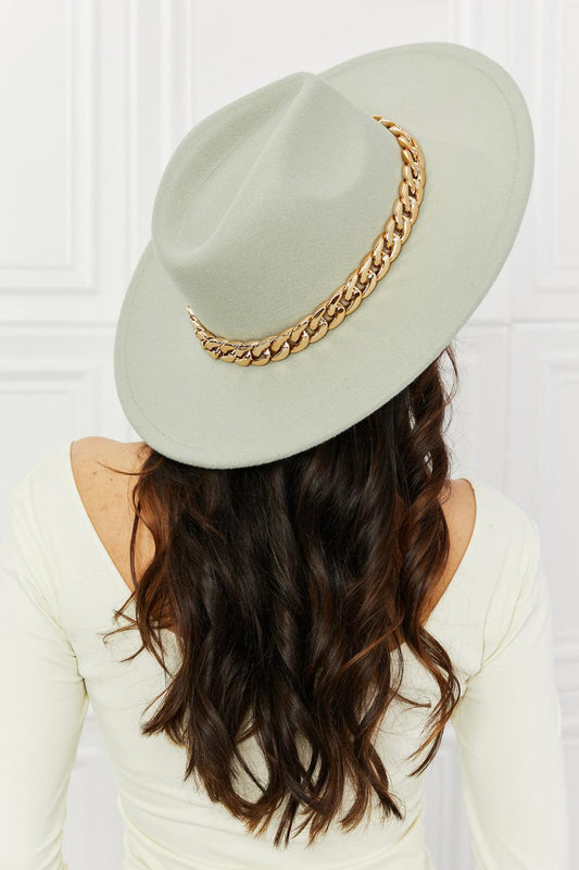Fame Keep Your Promise Fedora Hat in Mint BLUE ZONE PLANET
