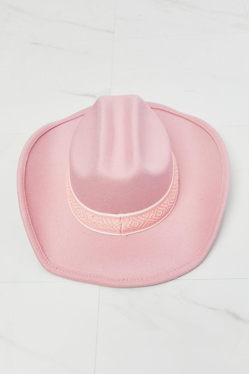 Fame Western Cutie Cowboy Hat in Pink BLUE ZONE PLANET