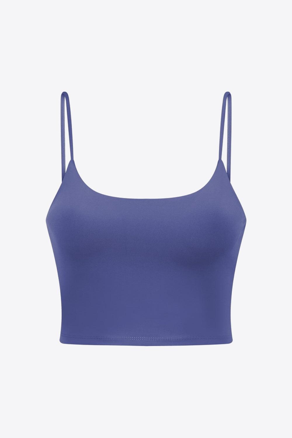 Feel Like Skin Scoop Neck Sports Cami-TOPS / DRESSES-[Adult]-[Female]-Periwinkle-S-2022 Online Blue Zone Planet