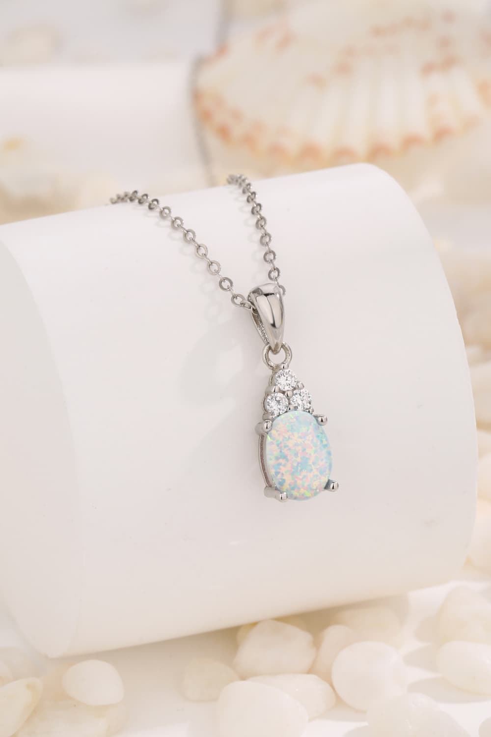 Find Your Center Opal Pendant Necklace BLUE ZONE PLANET