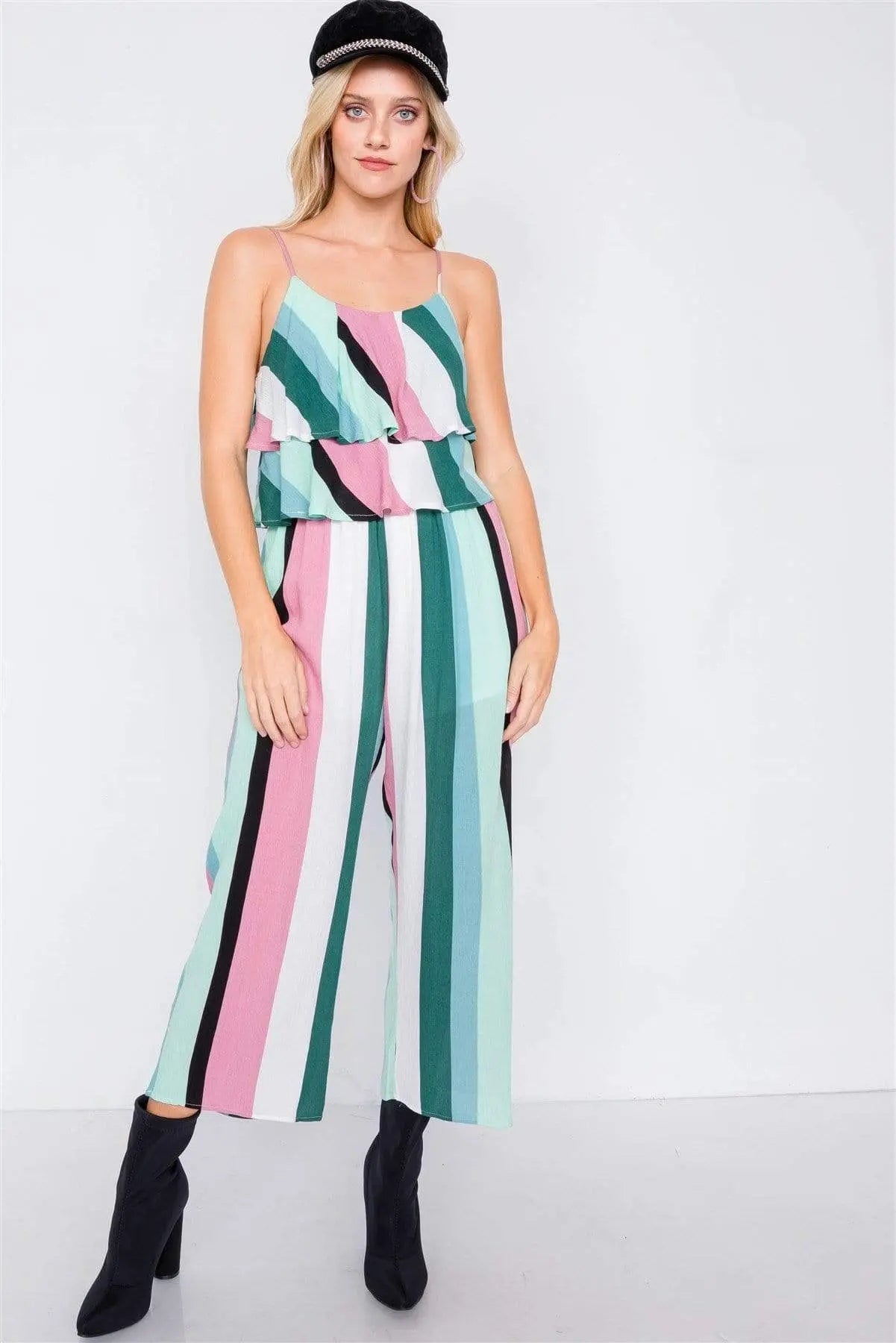 Flare Leg Jumpsuit Blue Zone Planet