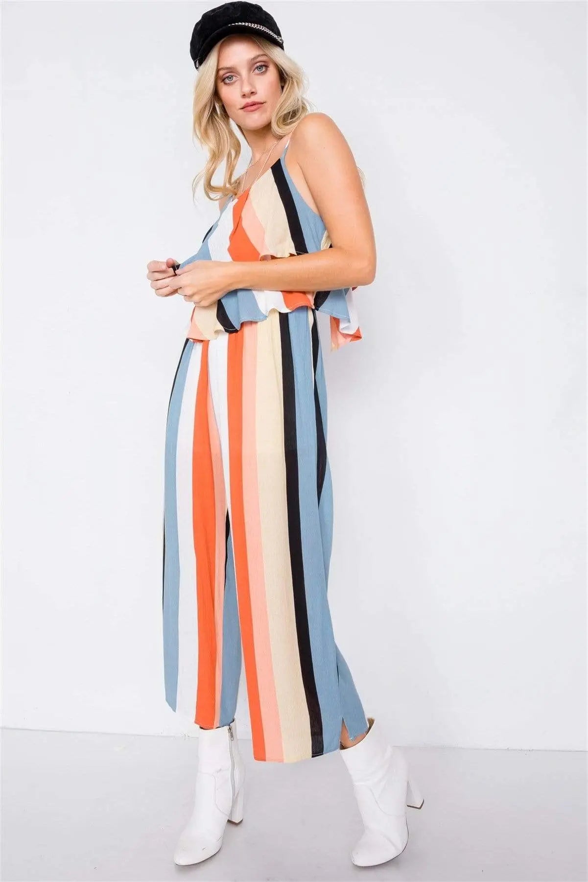 Flare Leg Jumpsuit Blue Zone Planet