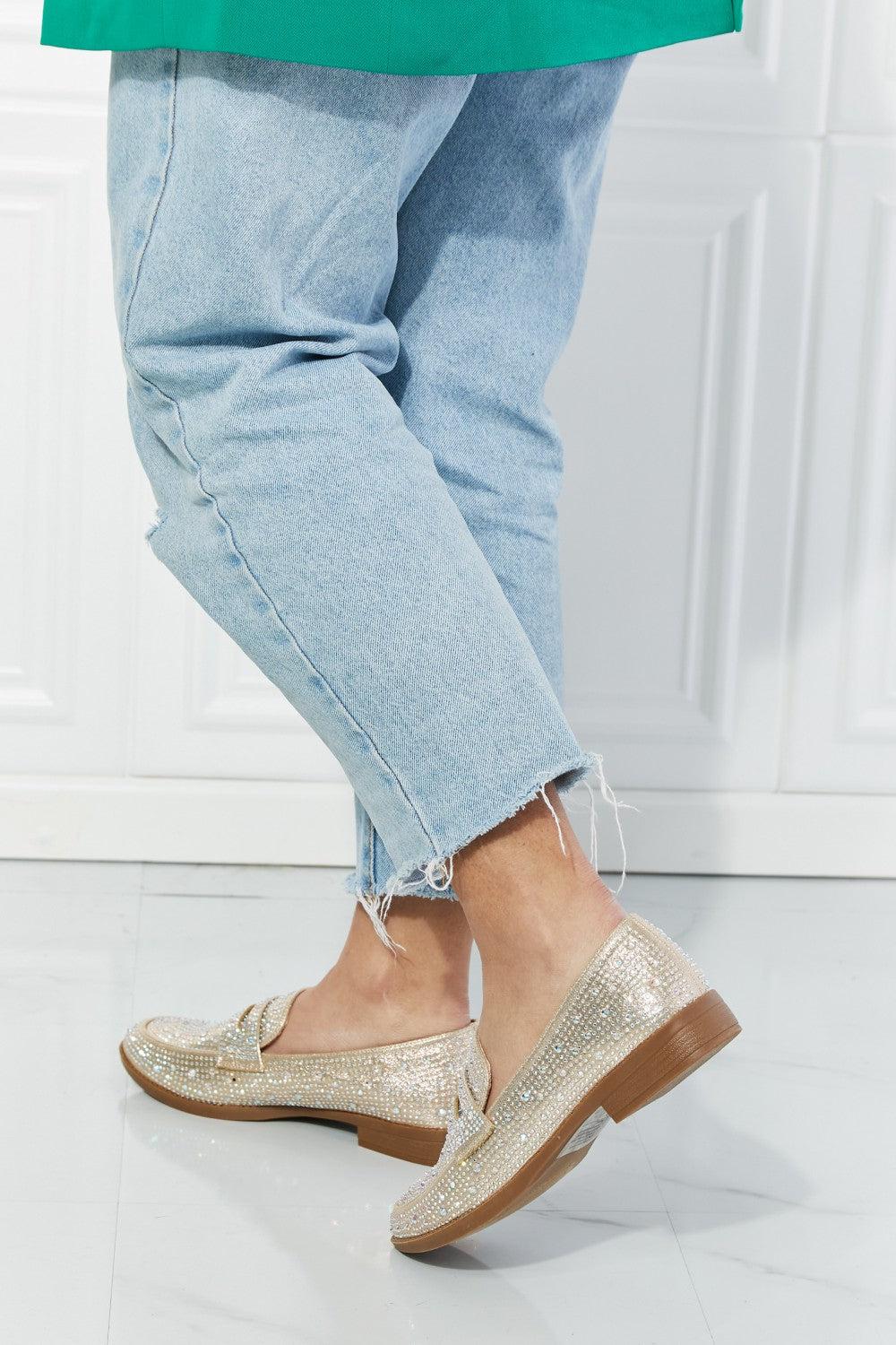 Forever Link Make It Shine Rhinestone Loafers-SHOES-[Adult]-[Female]-2022 Online Blue Zone Planet