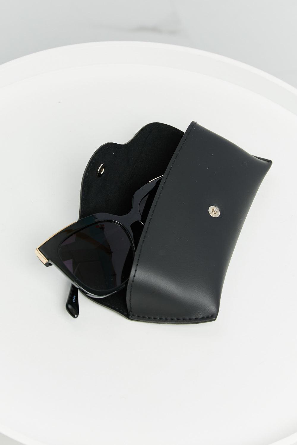 Full Rim Metal-Plastic Hybrid Frame Sunglasses BLUE ZONE PLANET