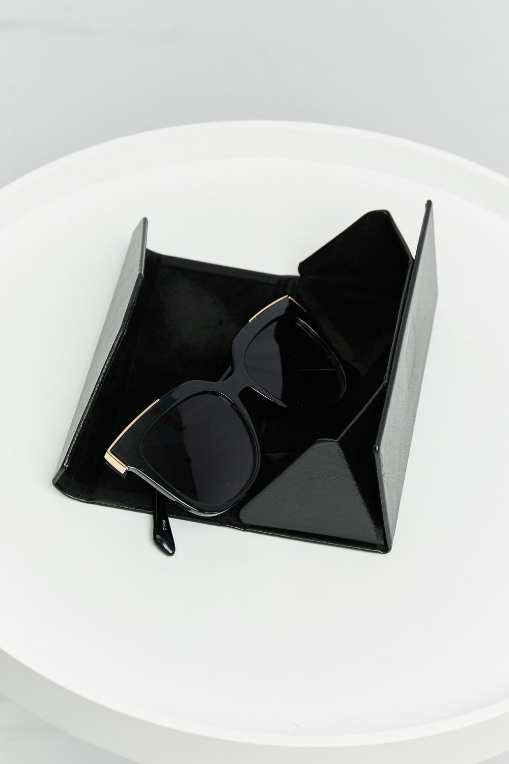 Full Rim Metal-Plastic Hybrid Frame Sunglasses BLUE ZONE PLANET