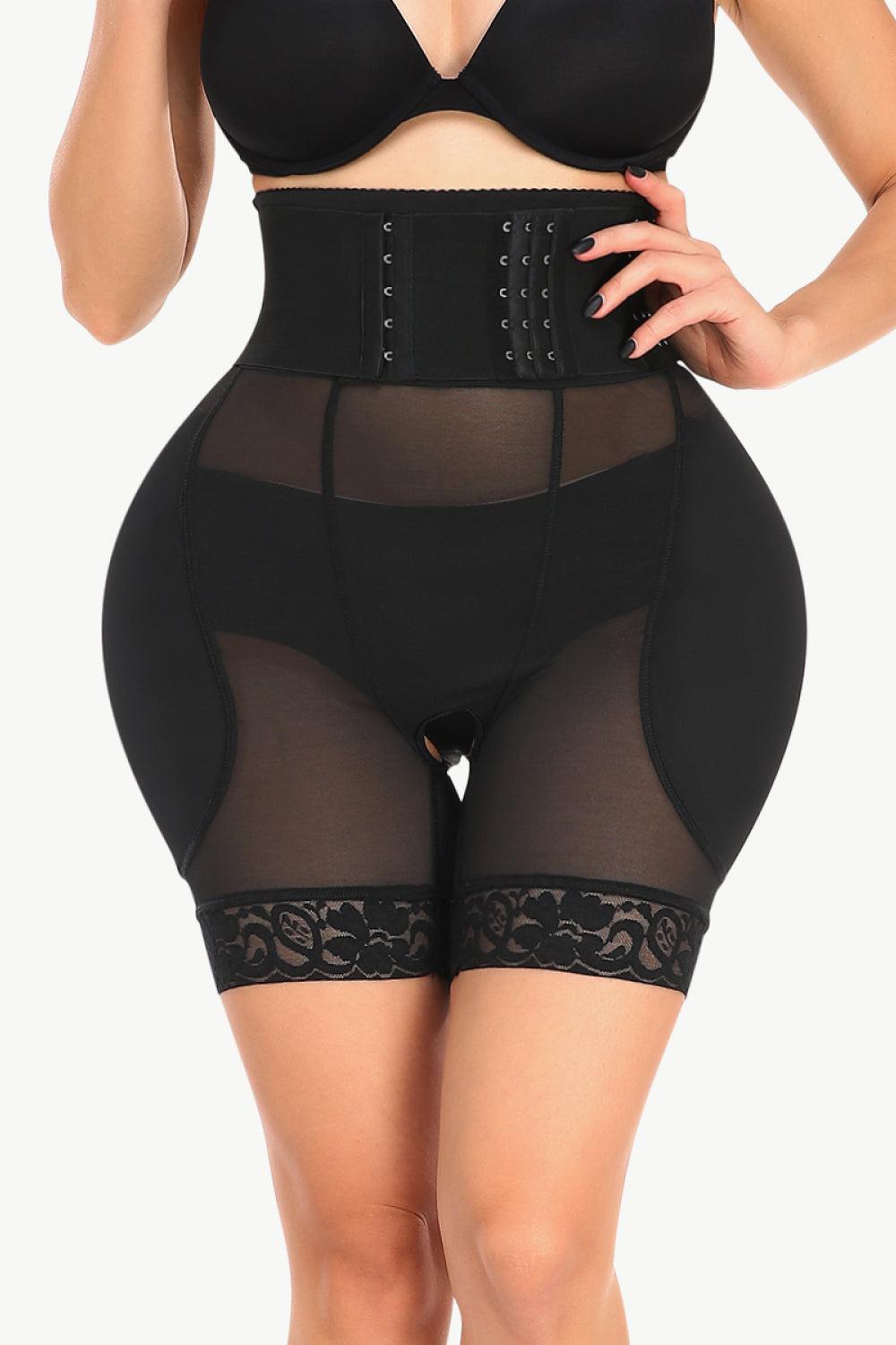 Full Size Breathable Lace Trim Shaping Shorts-TOPS / DRESSES-[Adult]-[Female]-Blue Zone Planet